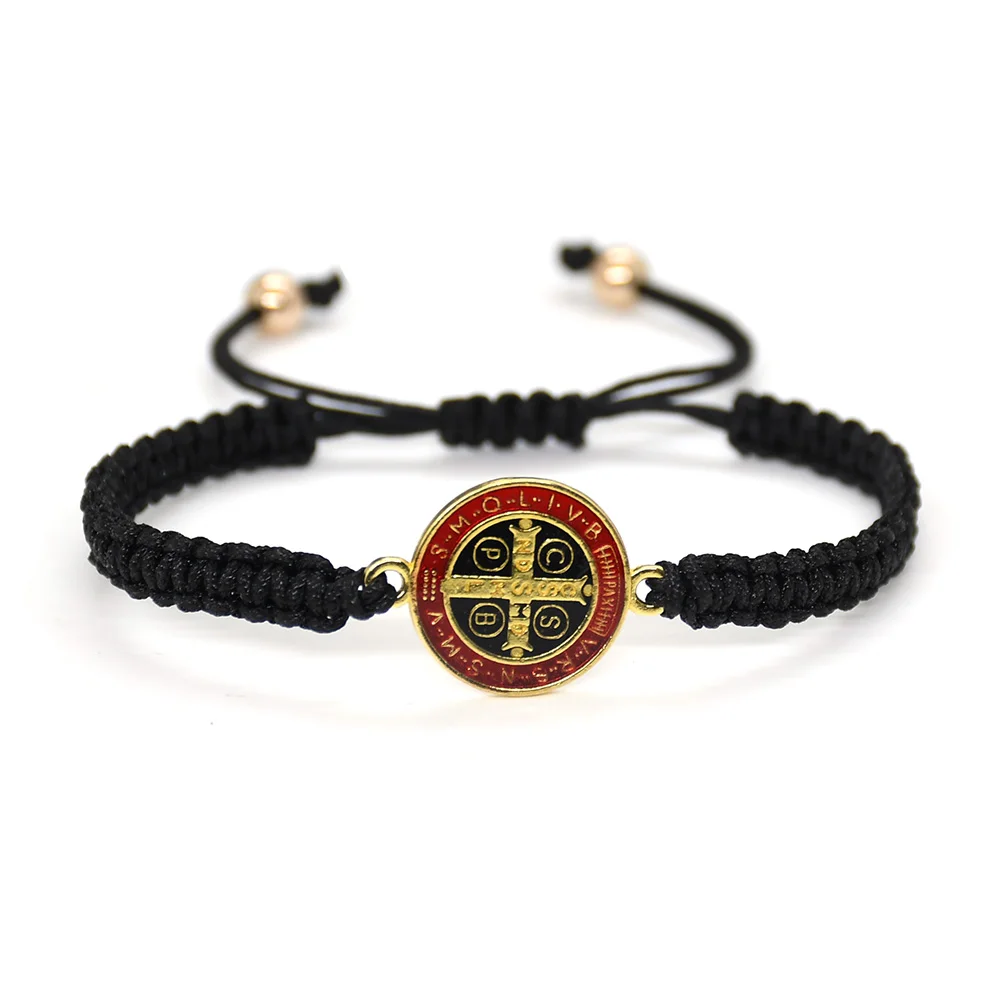Red Cord St Benedict Bracelet San Benito Bracelet Or Mexican Bracelets For Men And Medalla De