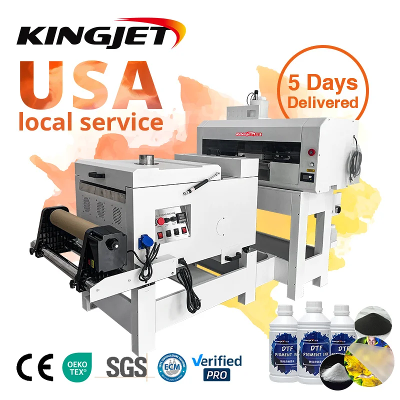 High Speed Dtf Pro All-in-one Printer 40cm Clothes Dtf Inkjet Printer Pet Film Industrial Dtf Printer A3