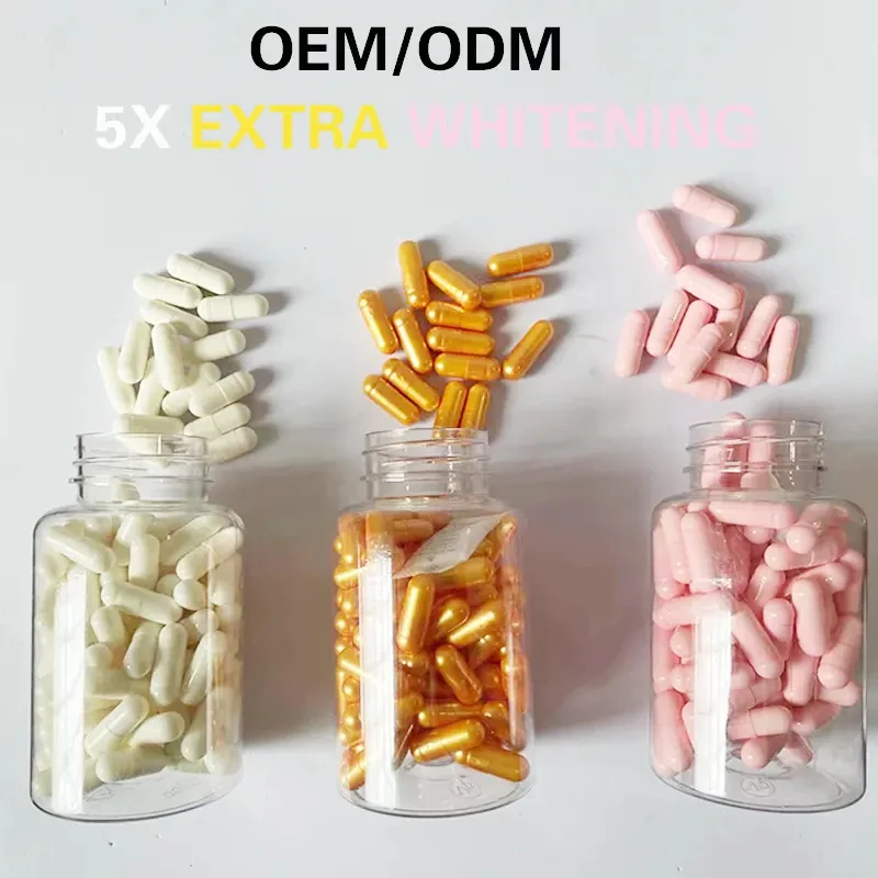 OEM supplement Anti Aging pills vitamin c Collagen L-glutathione Skin Whitening capsules supplier