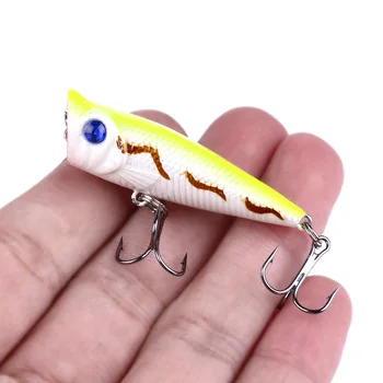 Cheery 5 Centimeter -4.9 Gram Hard Plastic Bait ABS Pop Art Water Fishing Artificial Bait Printed for Salt Water River Use – Hard Lure – view 5