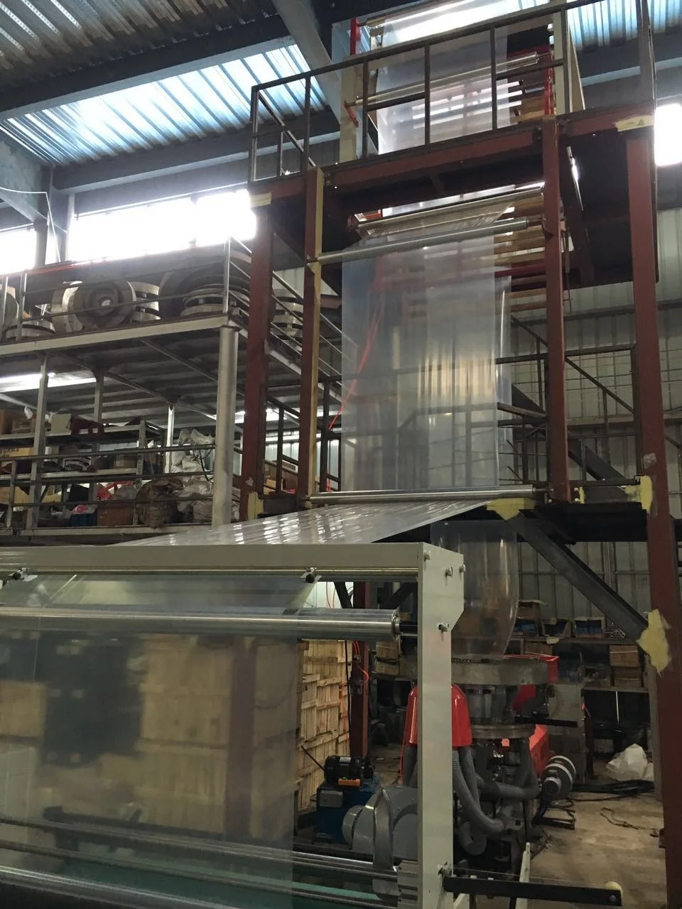 High Speed 1500mm Agriculture HDPE LDPE Greenhouse Plastic Barrier Film Etirable Making Extruder Blowing Machine