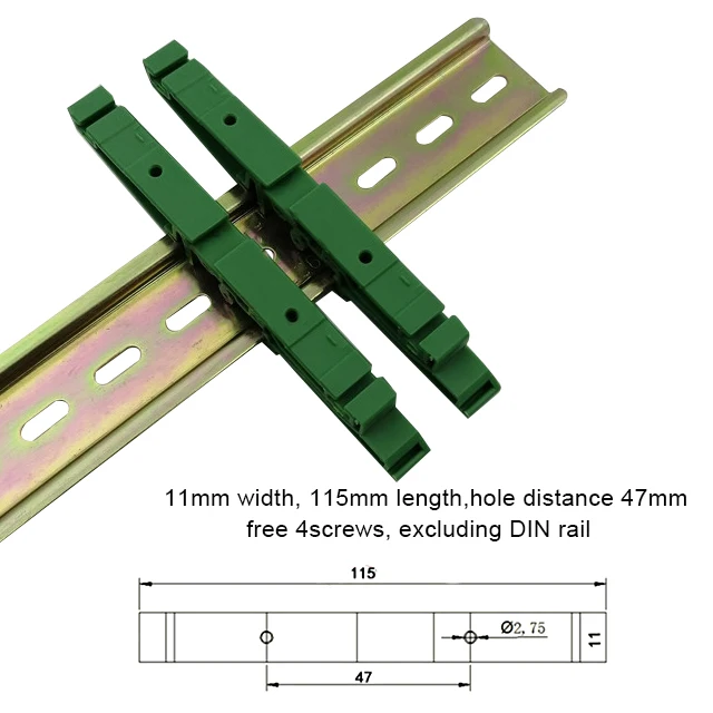 PCB Circuit Board Mounting Bracket Pcb Board Holders for Mounting C45 DIN Rail Adapter