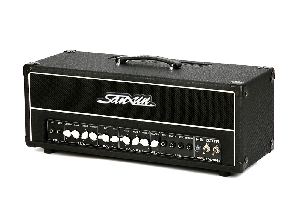 Заводской изготовленный на заказ высококачественный сдвоенный передний пробковый усилитель звука для электрогитары мощностью 120 Вт