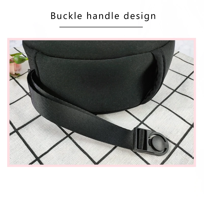 Small Custom Zipper Headphone Case Waterproof Carrying Cover Hard Shell Earphone Headphone EVA Storage Case factory