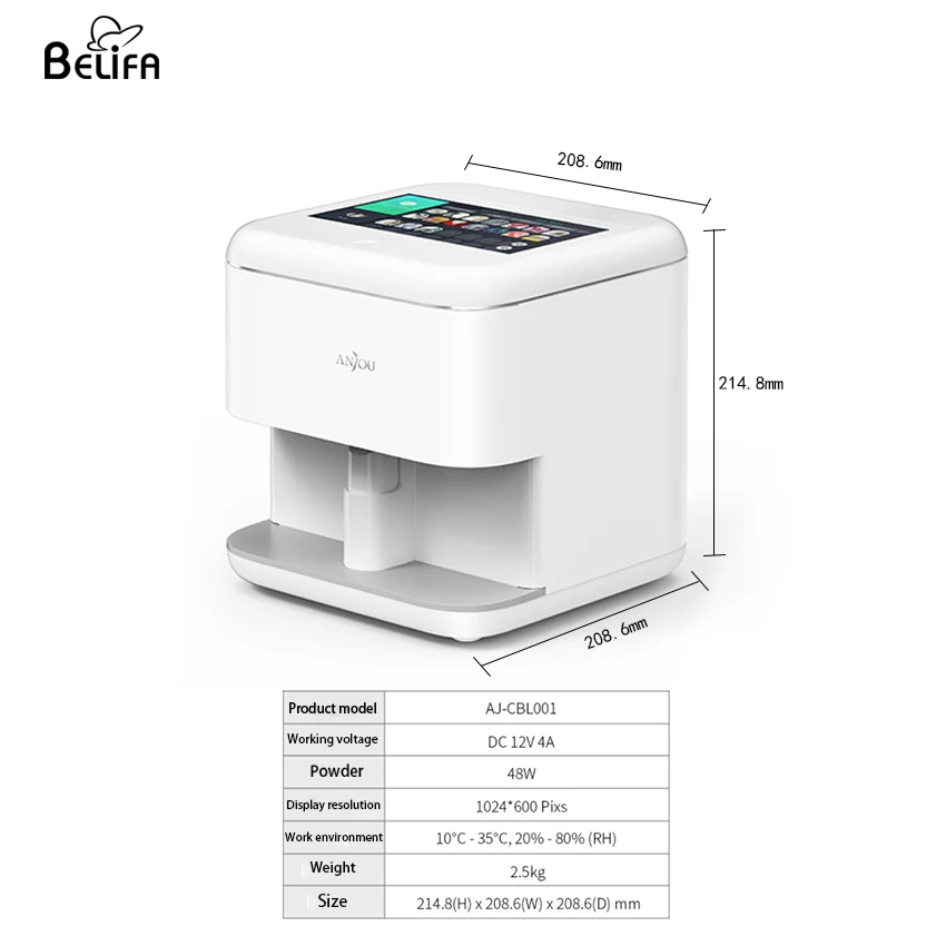 Amazon.com: Impresora de uñas automática inteligente 3D multifunción  portátil para arte de uñas, compatible con WiFi/DIY/USB, con 4 botellas de  accesorios profesionales para esmalte de uñas : Belleza y Cuidado Personal