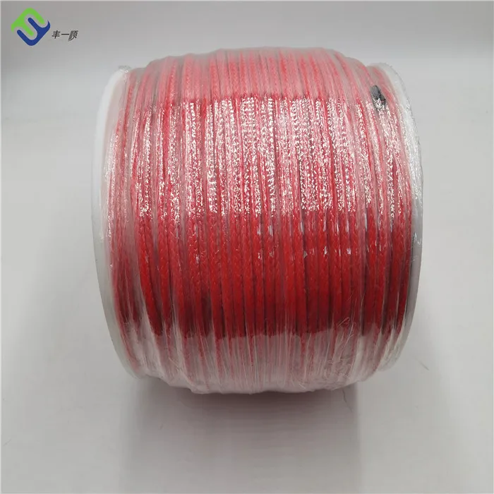 Red Color  12 Strand UHMWPE 1000m 4mm Paraglider Hang Glider Tow Rope