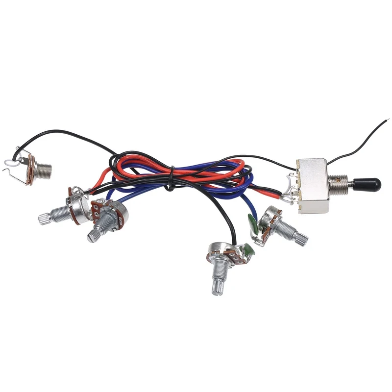 Prewired Wiring Kit for LP Electric Guitar 2T2V 500K Pots 3 Way