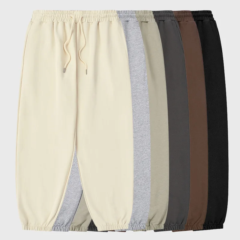 Wholesale 100 Cotton Sweatpants Custom High Quality Men Oversized