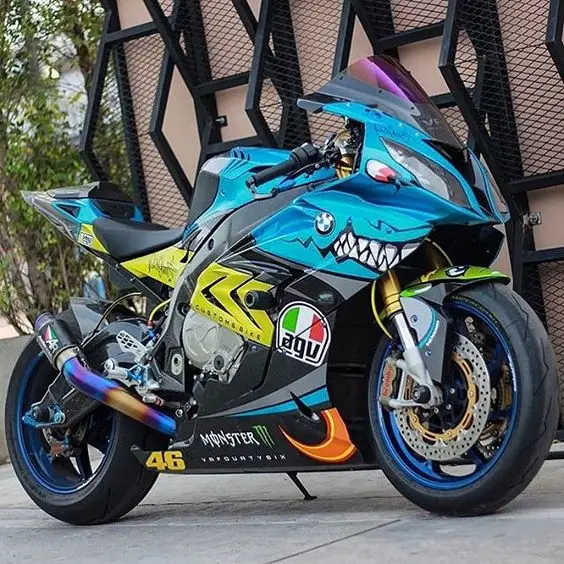 Customized Cool Line Shape Motorcycle Calcomanias Para Motocicleta Vinyl Decals Screen Printing