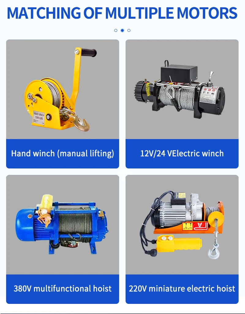 Mini Hydraulic Electric Winch 12v Pickup Truck Crane Truck Mounted