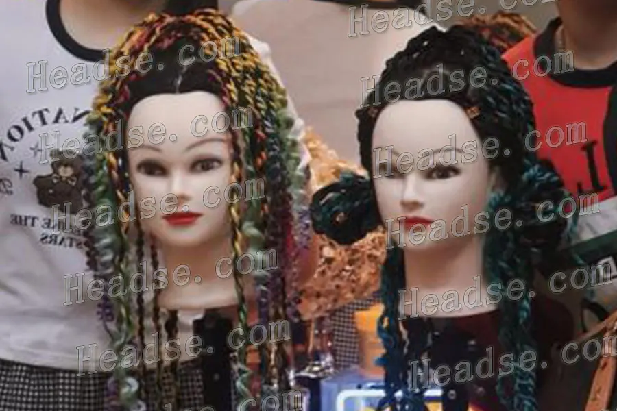 Practice braiding and updoing with a mannequin head