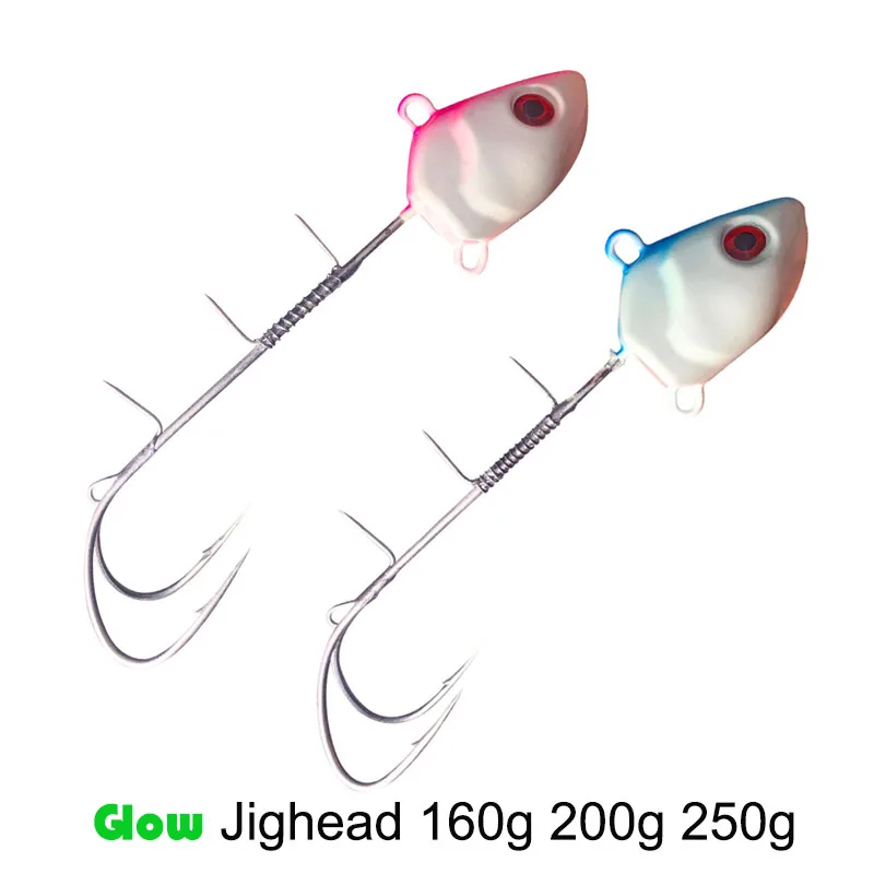 Tenya Jig Head Hairtail Hook Luminous Fishing Lure - 160g, 200g, 250g Metal Jig for Deep Sea & Freshwater Casting Tenya Jig Head Hairtail Hook Luminous Fishing Lure - 160g, 200g, 250g Metal Jig for Deep Sea & Freshwater Casting