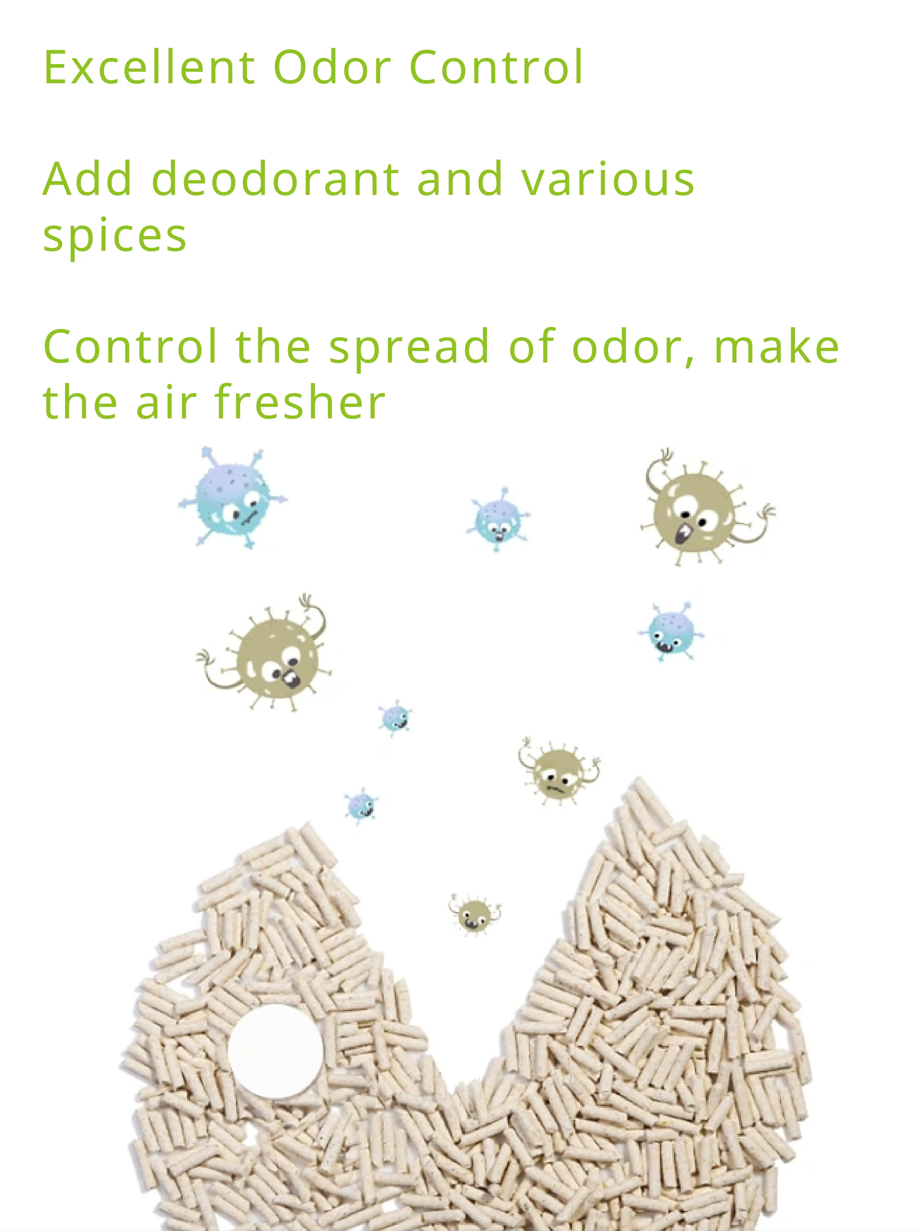 In Stock Dust Free Strong Clumping 10kg 1.5mm Natural Deodorizer