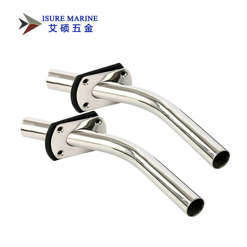 Stainless Steel Outrigger Boat Fishing Rod Holder with Deck Mount Base for Yacht 