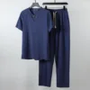 pantaloni lunghi blu scuro