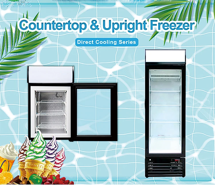 Countertop Mini Glass Door Ice Cream Display Freezer Sd55 Buy