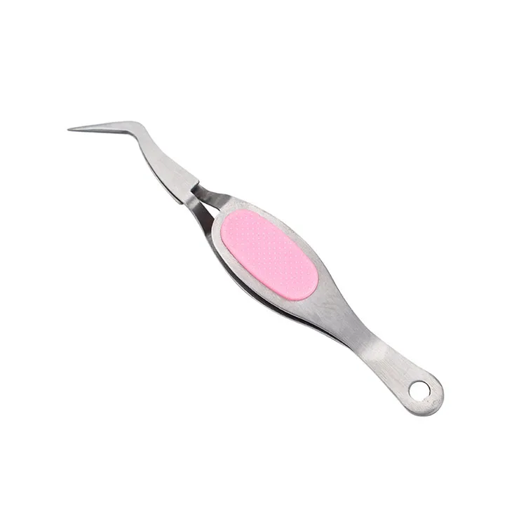 Stainless Steel Soft-grip Tweezers Craft Tweezers Crossing Lock Reverse  Grip Precision Tweezers For Eyelash Nail