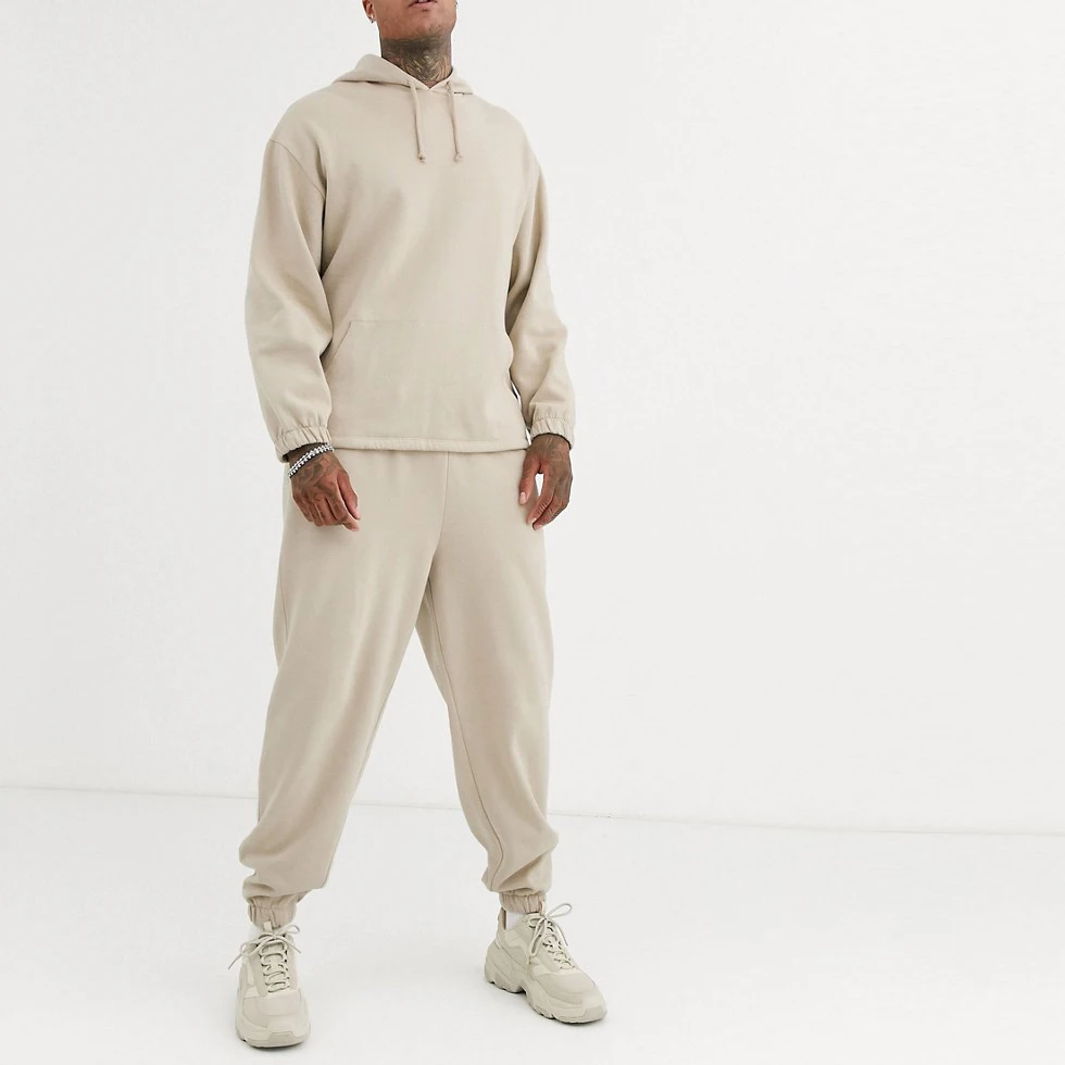 Comaba Men Summer Stretch Breathable Oversize Jogger Sweatsuit Set