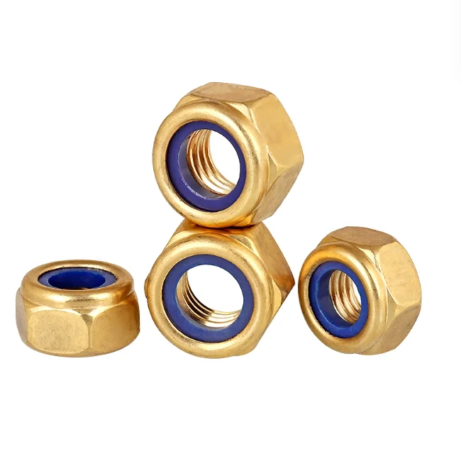 product fully stocked brass hexagon nylon lock nut m3 m72 self locking feature for nuts product-63