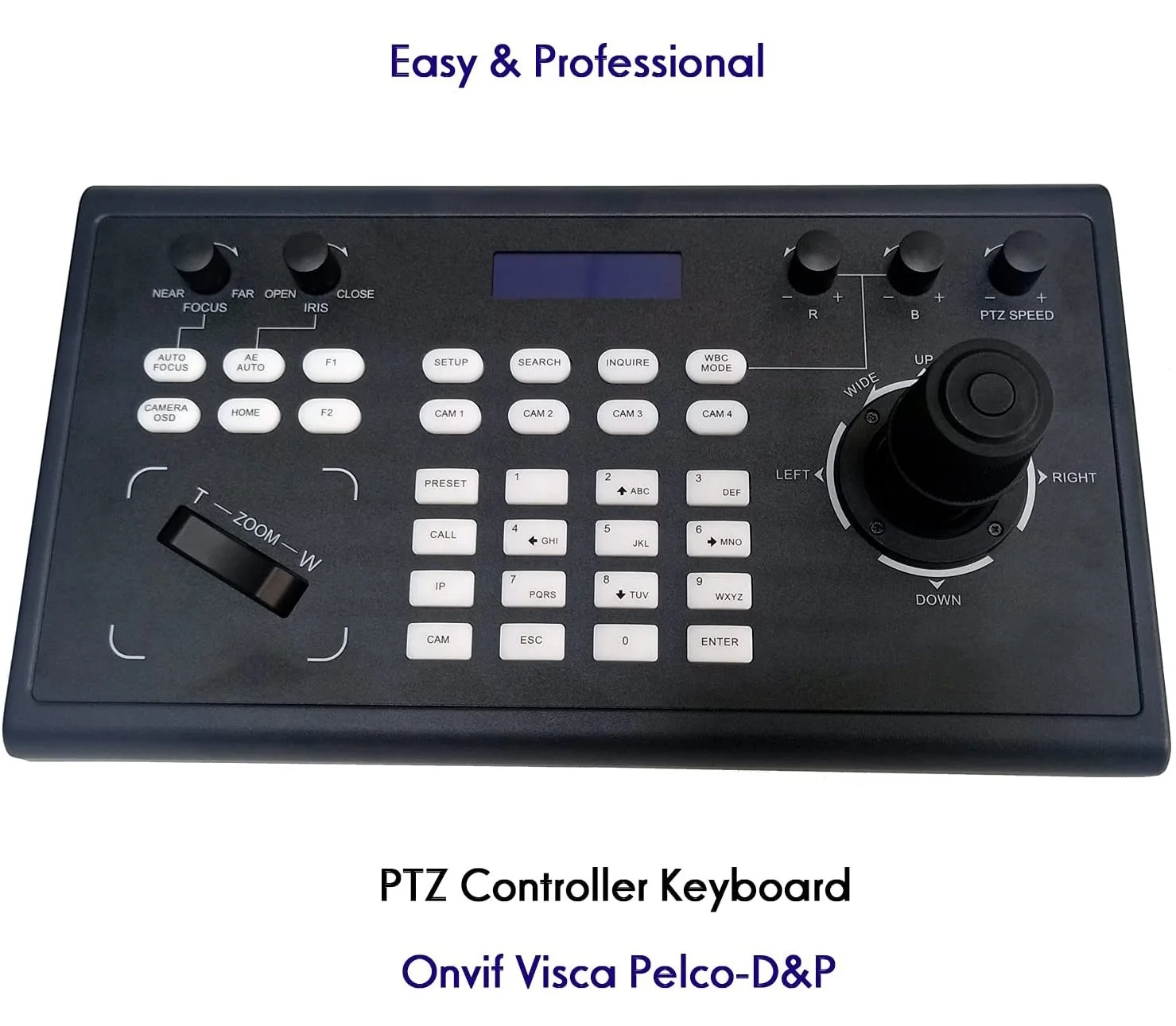 Video Conference Camera PTZ Controller RS232 RS485 3D IP PTZ Camera Keyboard Controller with Joystick