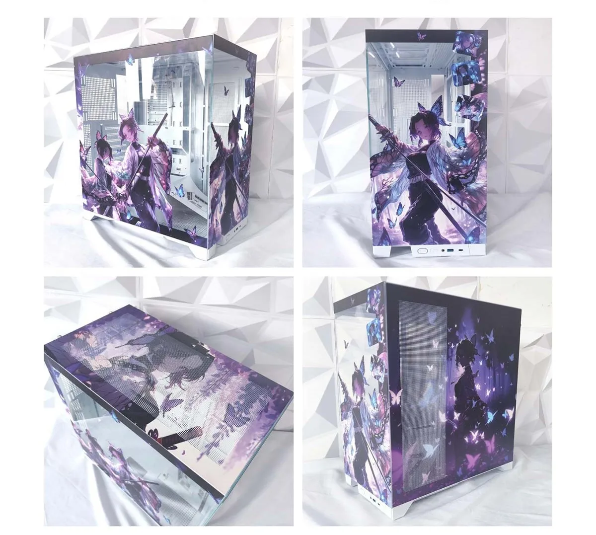 For SAMA Customized Anime Themed ATX Desktop Computer Chassis Towers Transparent Sea View Room Back Plug with Fans in Stock