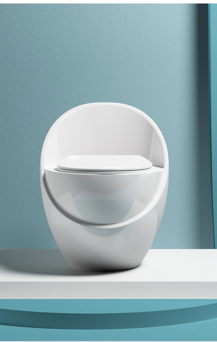 European Round Egg Shaped Toilet Bowl Matte Color Bathroom Ceramic Wc
