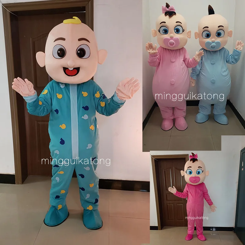Custom Unisex Adult Size Cartoon Mascot Costumes JJ Baby Boy Character ...