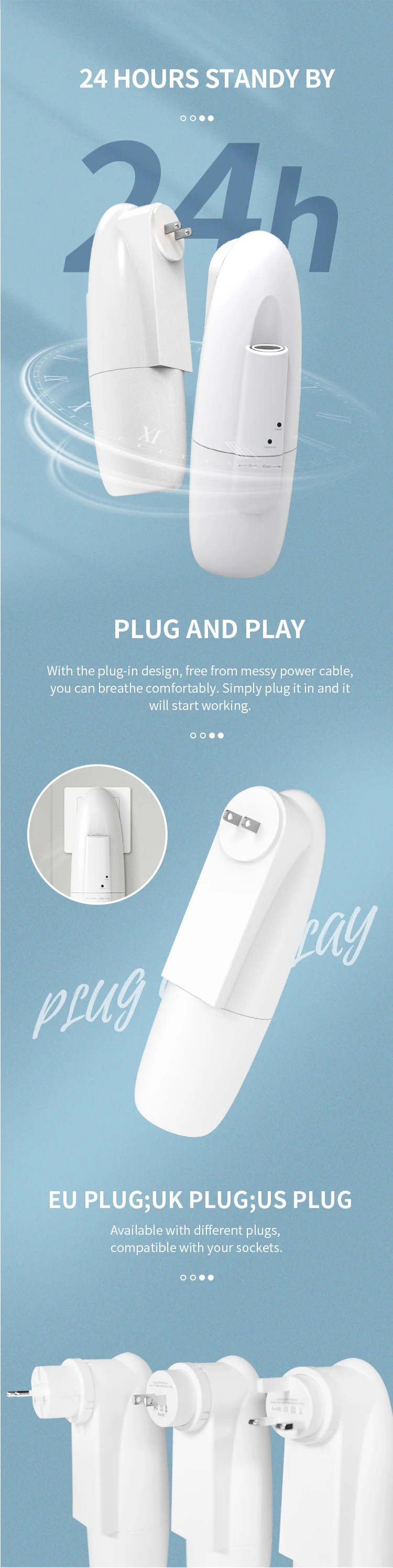 Scenta Luxury Electric Waterless Aroma Diffuser Mini Bluetooth Plugin