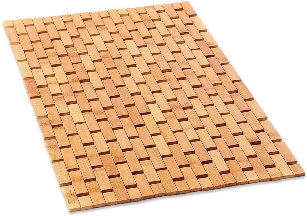 
Combohome влагостойкий Натуральный Бамбуковый напольный коврик для ванной и душа 