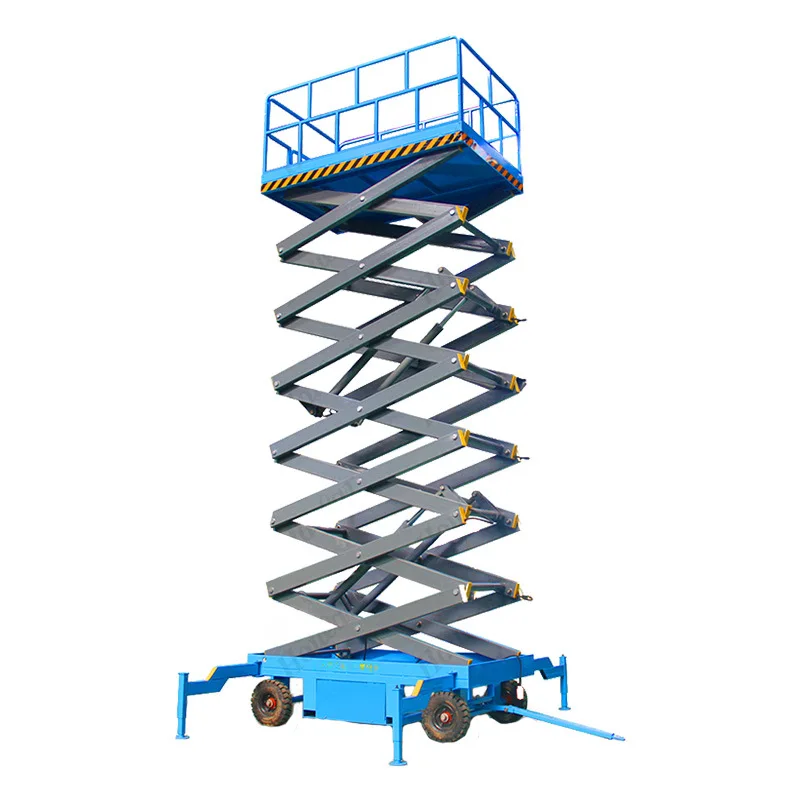 Movable Scissor Lift 300kg Vertical Scissor Aerial Work Price