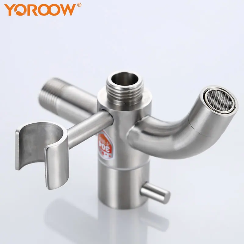Ручной Биде из нержавеющей стали 304, распылитель для унитаза, многофункциональный быстрооткрывающийся биде для холодной воды с шлангом для ванной комнаты