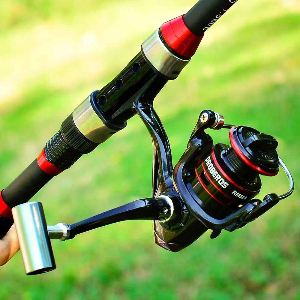 Spinning Telescopic Fishing Rod And Reel Combo Kit Set With Line Lures