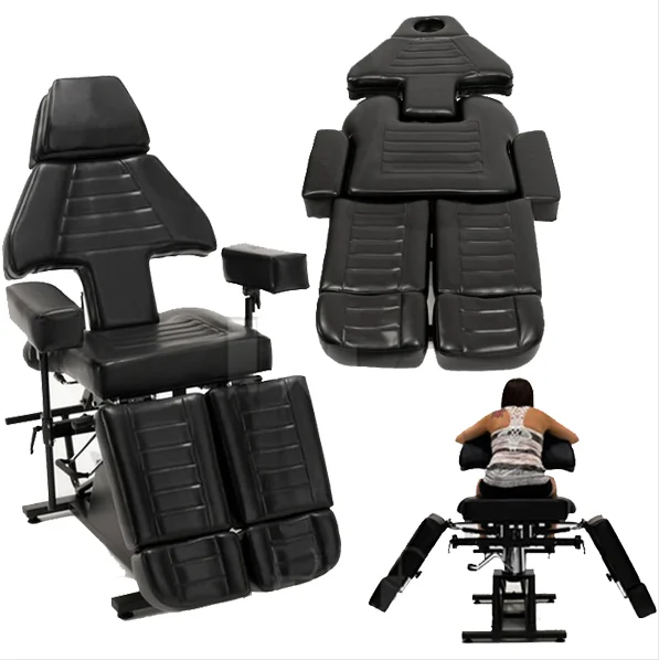 Hydraulic Pro Tattoo Chair Bed in Black  TATSoul