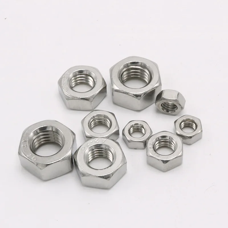 Nylon Locking Nut M6 M8 M24-Stainless Steel Hexagonal Nut with Galvanized Zinc Plated Polished Waxed Finish Mining ISO Standard supplier