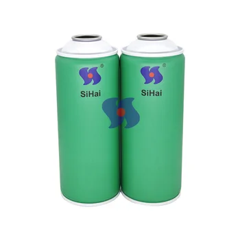 Diameter 65mm Empty Aerosol Tin Cans With White Coating Top And Bottom