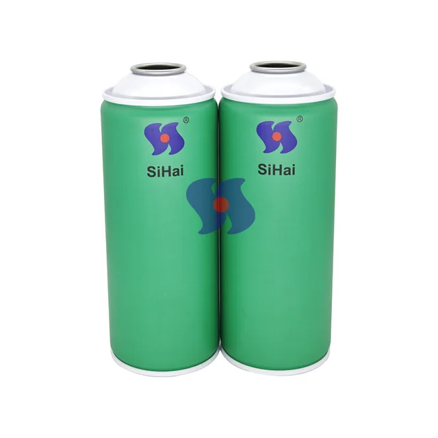 Diameter 65mm Empty Aerosol Tin Cans With White Coating Top And Bottom