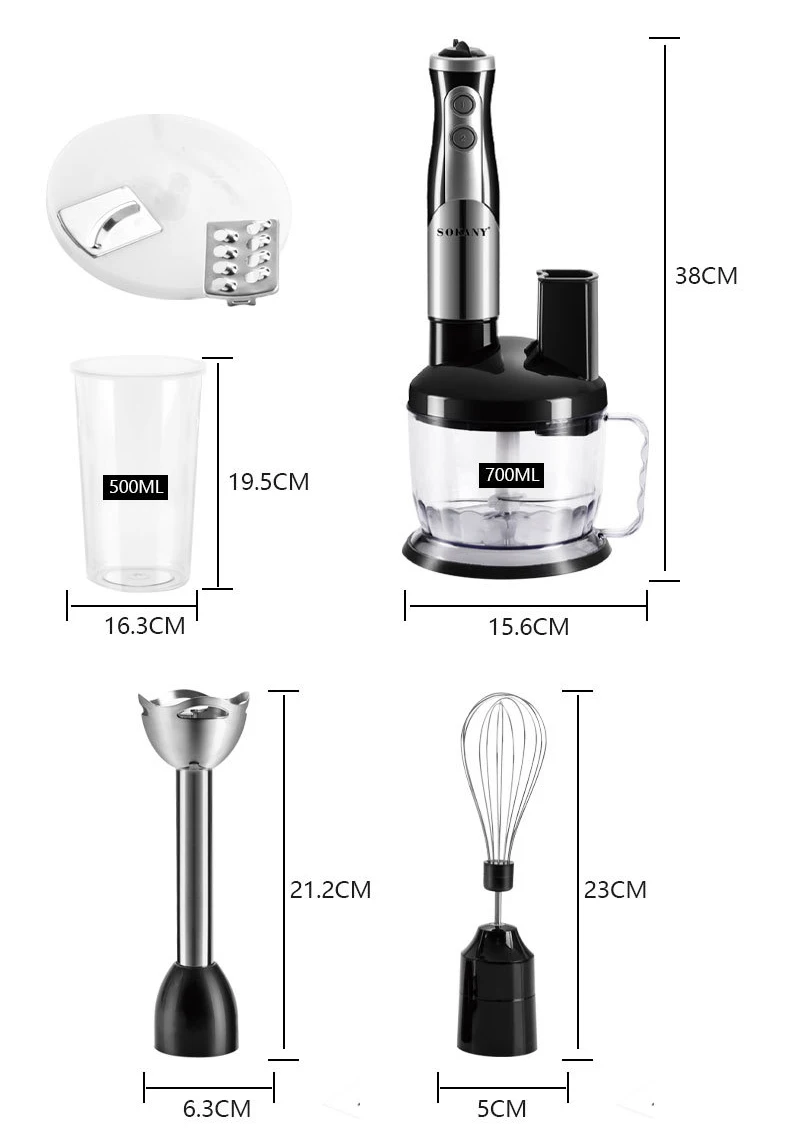 Hilax Food Processor Blender Combo 8 in 1 Juicing Slicing Kneading -  household items - by owner - housewares sale 