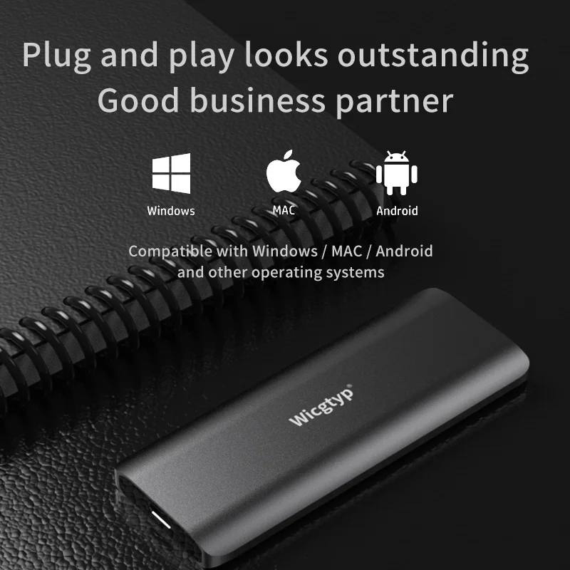 Disco Rigido Esterno SSD USB 3.0, 1/2/4 TB, Portatile Per PC E Android, Nuovo