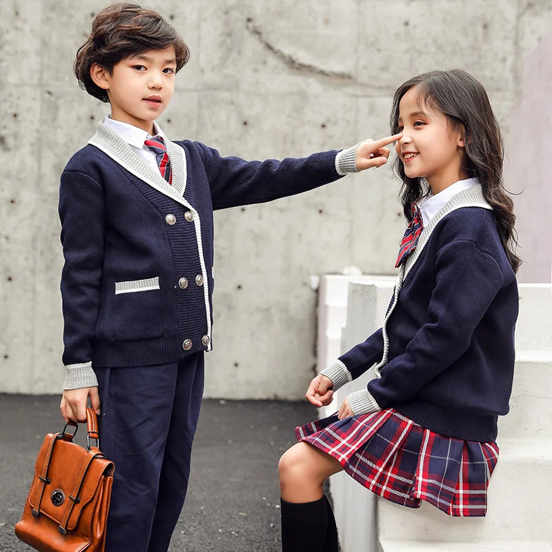 Free Primary School Uniform Samples New Design Customized Primary School Uniform