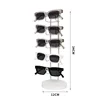 Single-sided archway sunglasses display stand - white [boxed]
