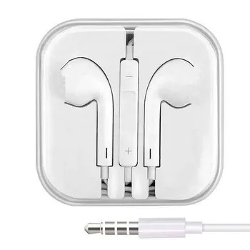 3.5mm earphone wired original earphone in-ear portable bass sport wired earphone with mic for apple for iphone