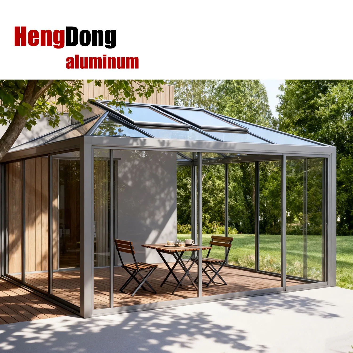 New Model Aluminum Design Winter Garden Free Standing Glass House Winter Garden Sunroom Pergola Winter Gardens and Glass House