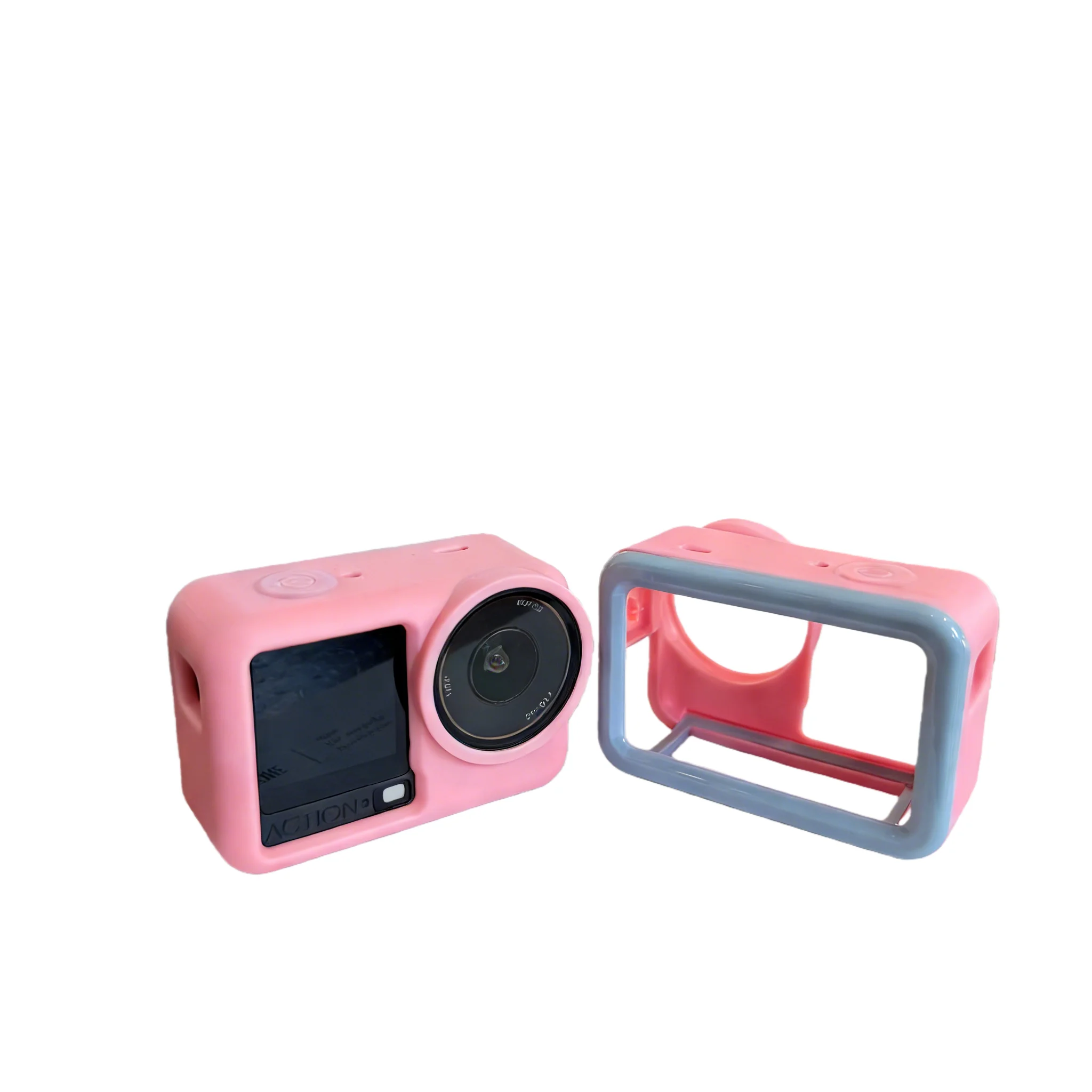 For Action 6 Camera Silicone Case with Lens Cover Set Protective Cover for DJI Action 6 Sports Camera Silicone Protective Cover