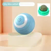 Palla giocattolo per gatti azzurro cielo + Palla giocattolo con erba gatta