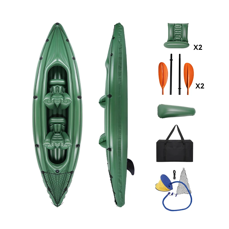 Neokudo Customized Tandem Inflatable Fishing Kayak 2 Person