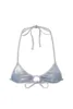 Top triangolo argento