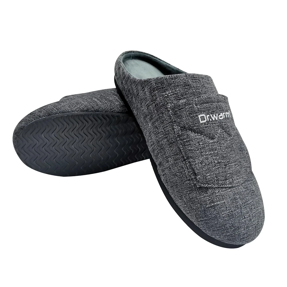 Winter Women Men Electric Battery Powered Foot Warmer Home Heated Slippers for Home