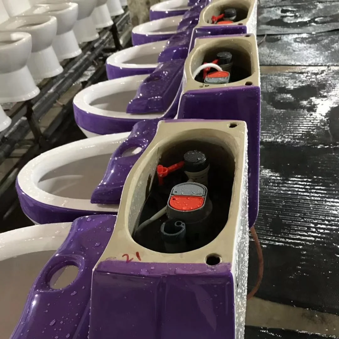 Популярный Уникальный дизайн красочные полные санитарные принадлежности для ванной комнаты серии туалета зеленого Красного черного цвета