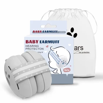 DIY logo Baby Ear Protection Ear muff 0-3 Years Old baby headphones kids sleep ear muffs Hearing Protection For Babys