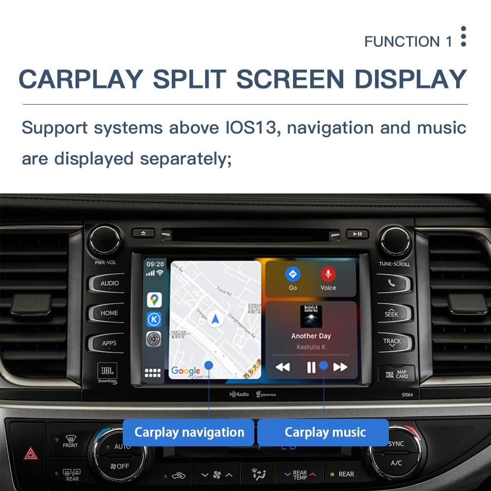 Carabc Wireless Carplay Android Auto For Toyota Highlander 4runner
